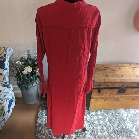 Gauzey Red Dress - size small - Picture 2 of 5